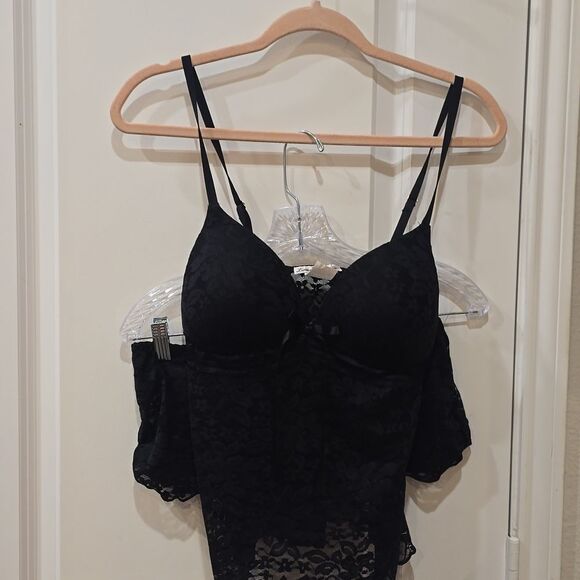 Linea Donatella Sexy Basics Lace Cami & Shorts Lingerie PJ Set - Picture 3 of 6